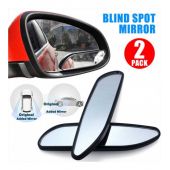 2 Pcs Car Wide Angle Convex Rear Side View Blind S